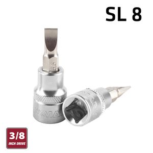 FIXMAN 3/8' Dr.bit Socket Sl8 Slotted Screwdriver Bit